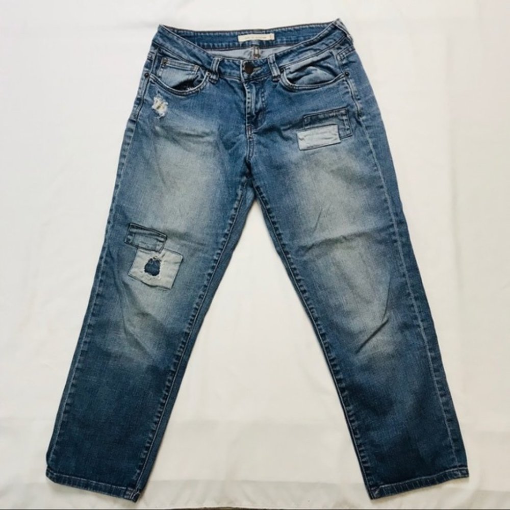 Life in Progress distressed cropped jeans size 27